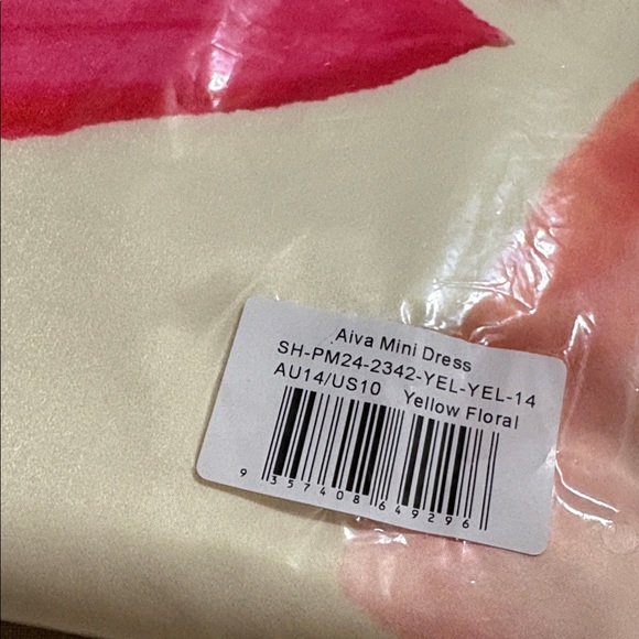 Peppermayo Aiva Mini Dress in Yellow BNWT Sz 10 - Picture 7 of 7